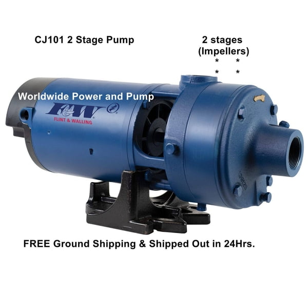 CJ101P153 3PH 1-1/2HP 2 Stage Composite Impeller Centrifugal Pump