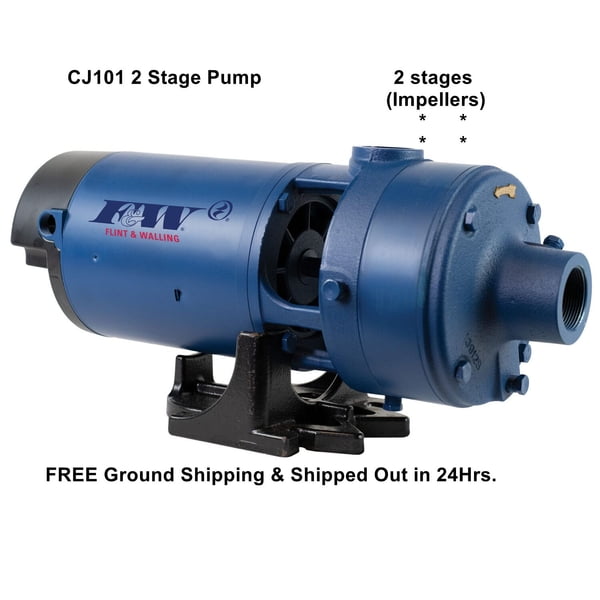 CJ101B103AB 3PH 1HP 2 Stage Brass Impeller Booster Pump