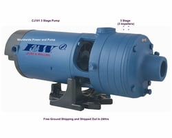 CJ101C203AB 3PH 2HP 3 Stage Brass Impeller Booster Pump