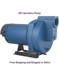 SPJ07P3 3PH 3/4HP Composite Impeller Sprinkler Pump