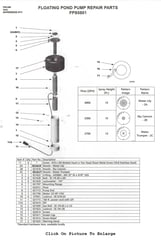 Pond Fountain System 115V Parts