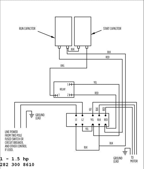 Franklin Electric 11/2 or 1HP 230V Control Box W/Overload